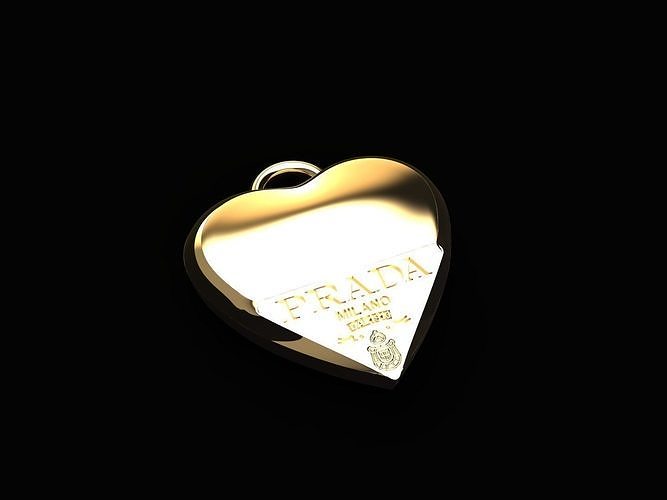 prada heart Free 3D print model