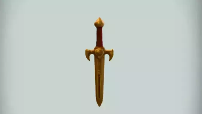 Golden ornate sword