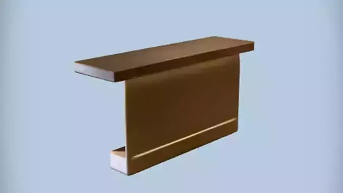 rectangular metal table