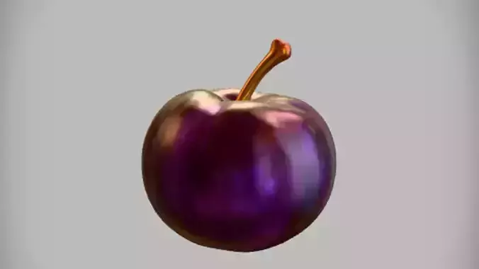 realistic purple plum
