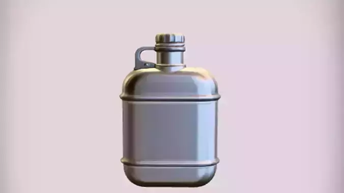Metallic water canteen