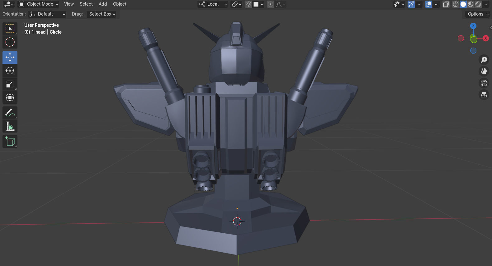 Gundam RX-78 Bust Torso Custom Version 3D print model_11