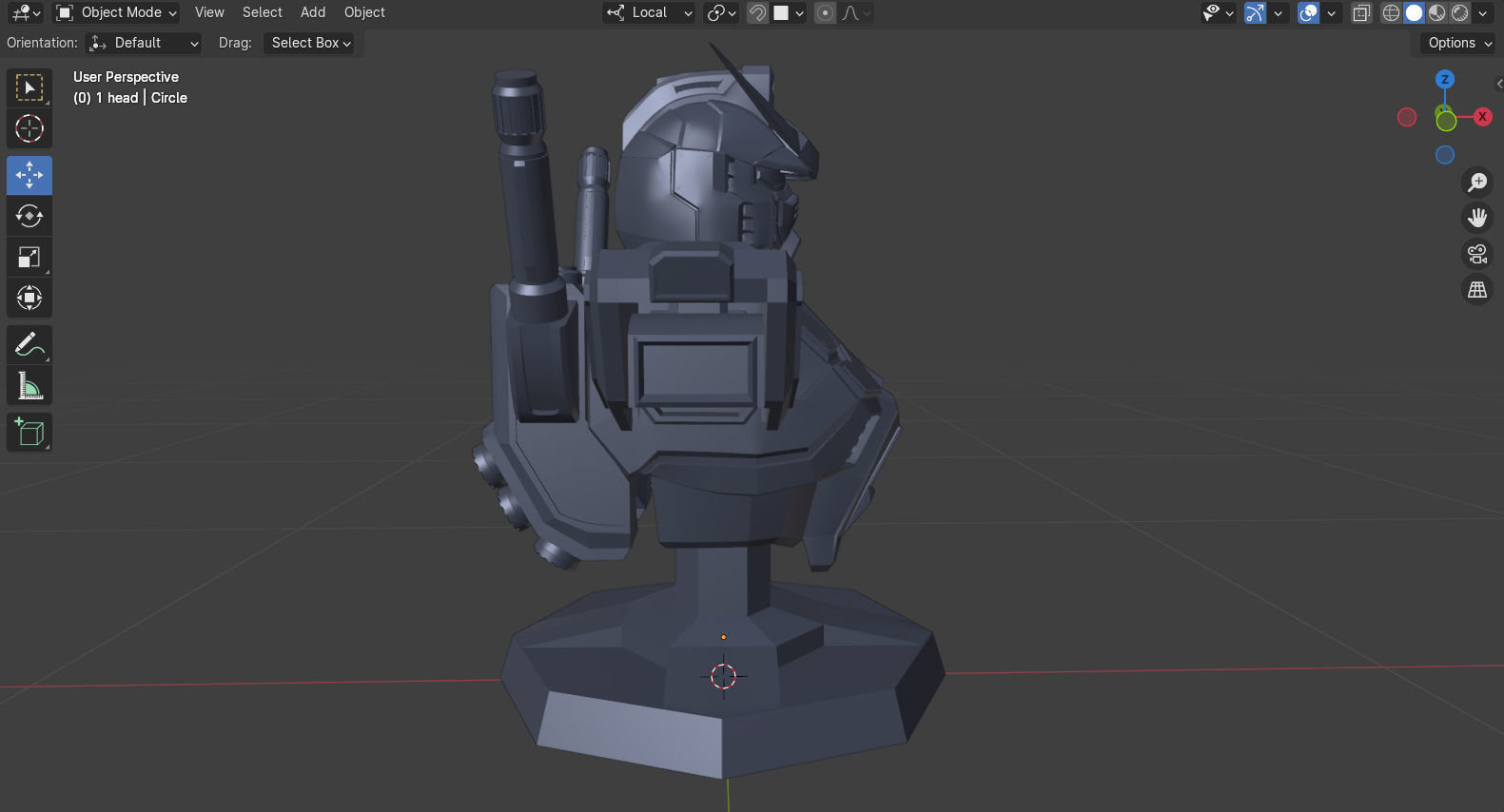Gundam RX-78 Bust Torso Custom Version 3D print model_10