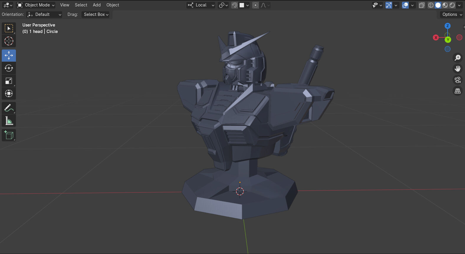 Gundam RX-78 Bust Torso Custom Version 3D print model_12
