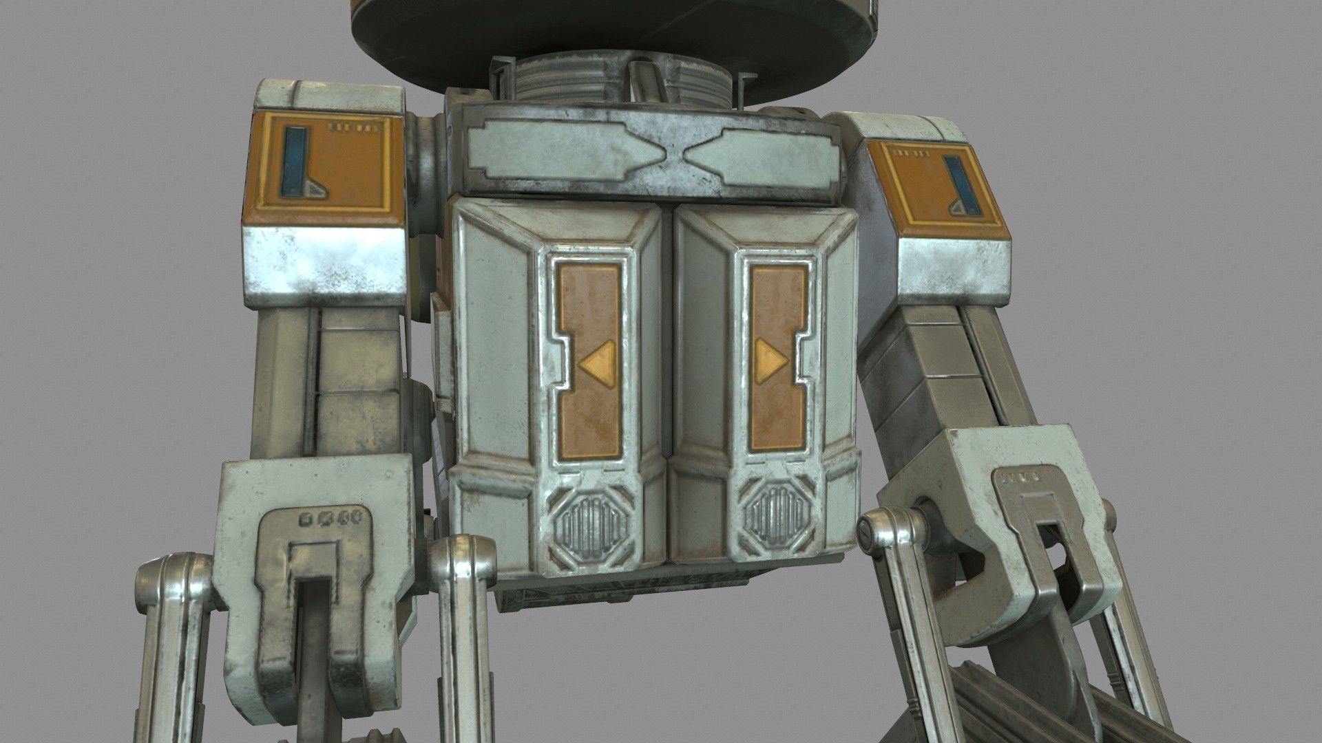 Star War T7-O1 Droid Robot 3D model_7