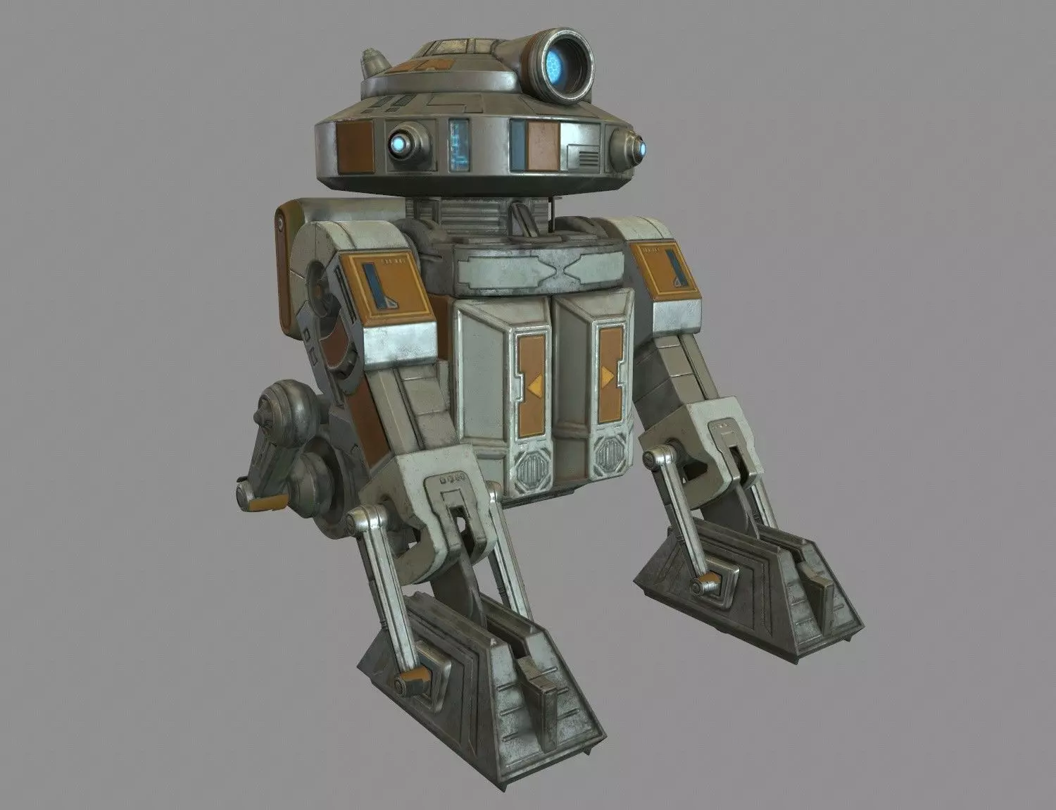 Star War T7-O1 Droid Robot 3D model_0
