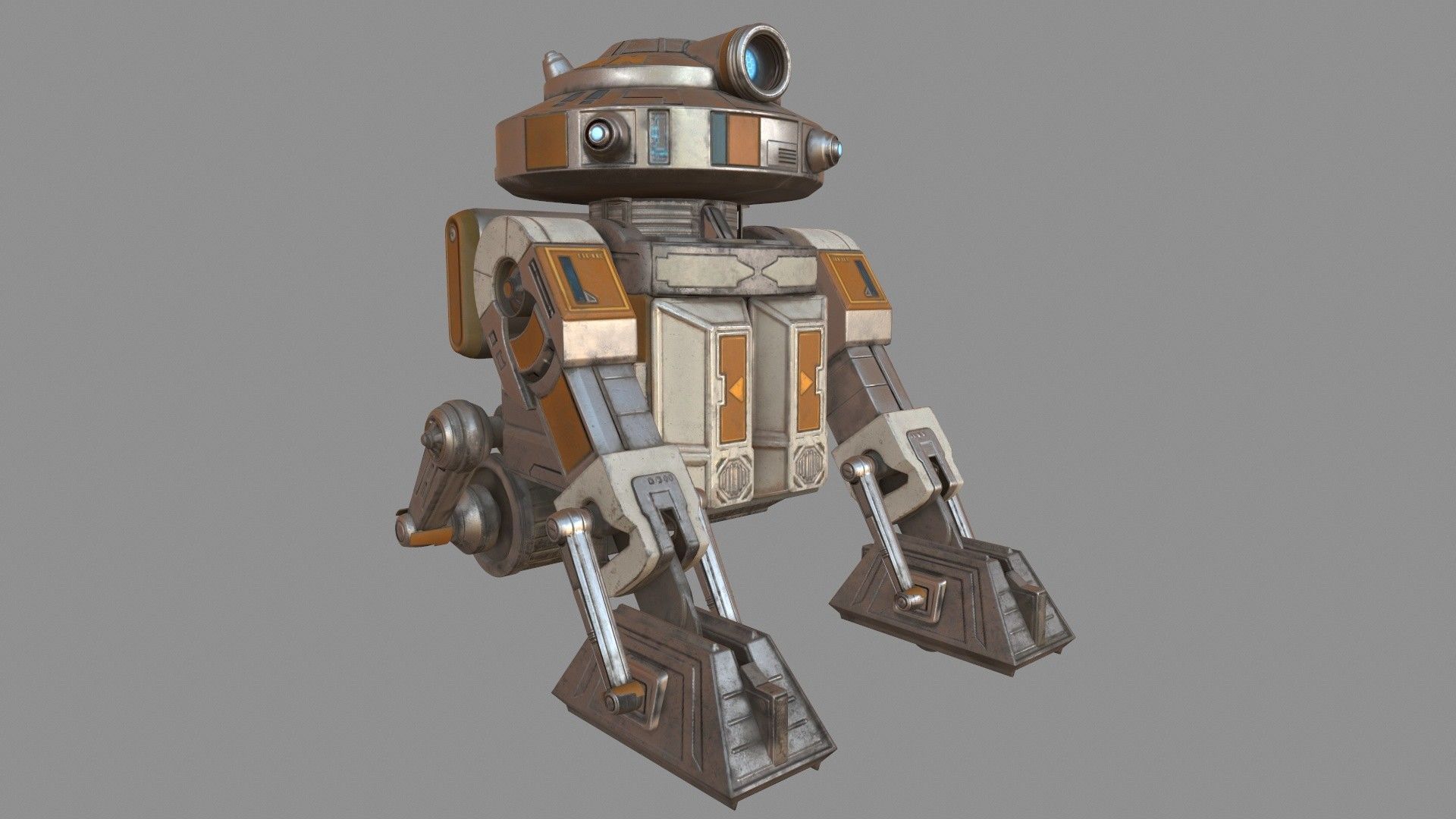 Star War T7-O1 Droid Robot 3D model_10