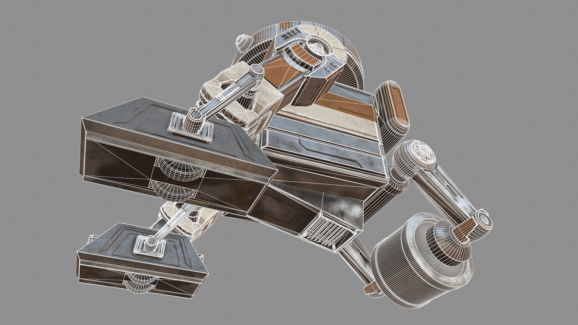 Star War T7-O1 Droid Robot 3D model_19