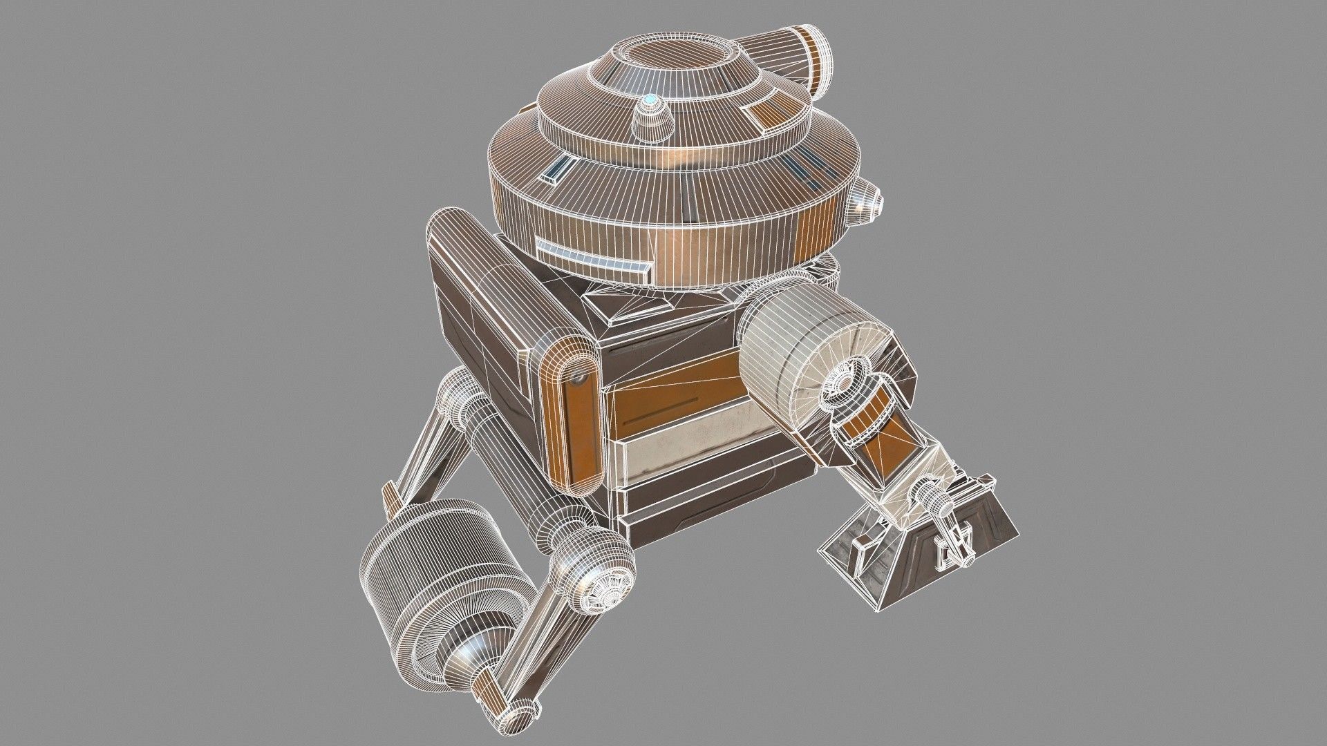 Star War T7-O1 Droid Robot 3D model_18