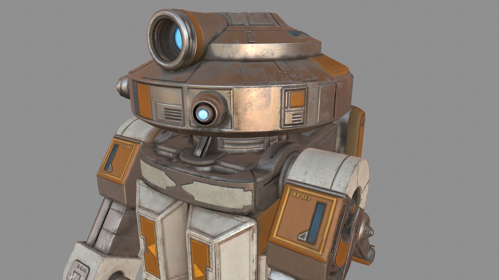 Star War T7-O1 Droid Robot 3D model_11