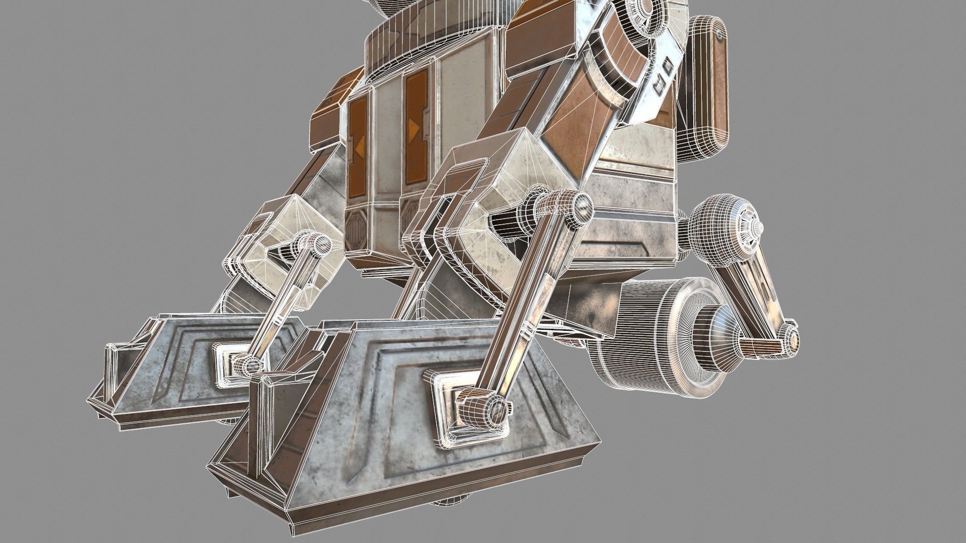 Star War T7-O1 Droid Robot 3D model_14