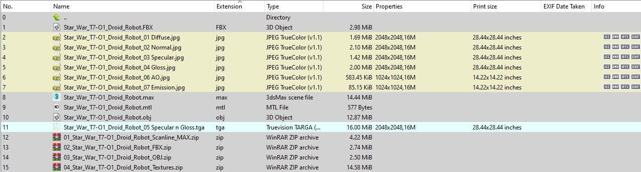 Star War T7-O1 Droid Robot 3D model_23