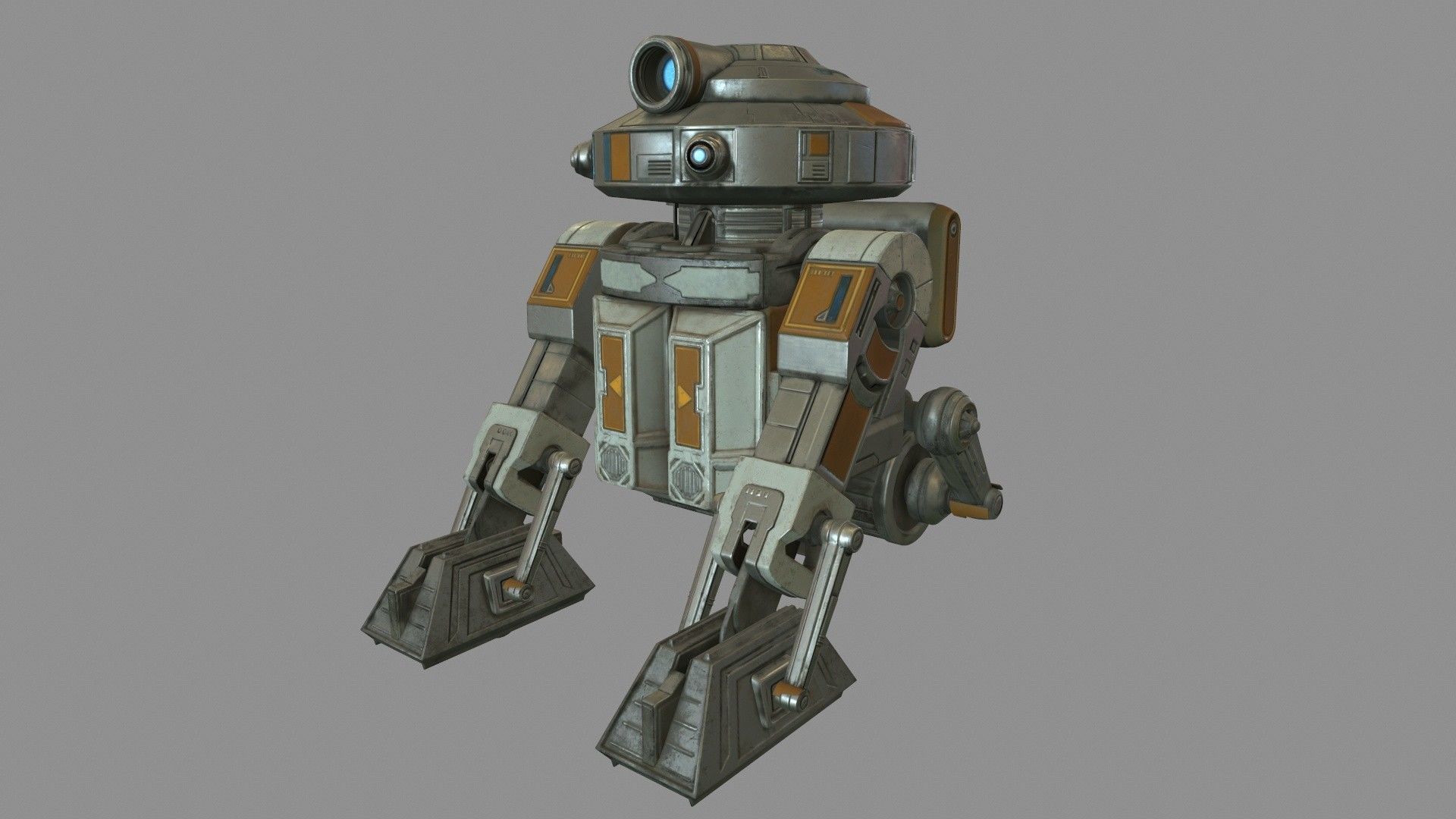 Star War T7-O1 Droid Robot 3D model_2