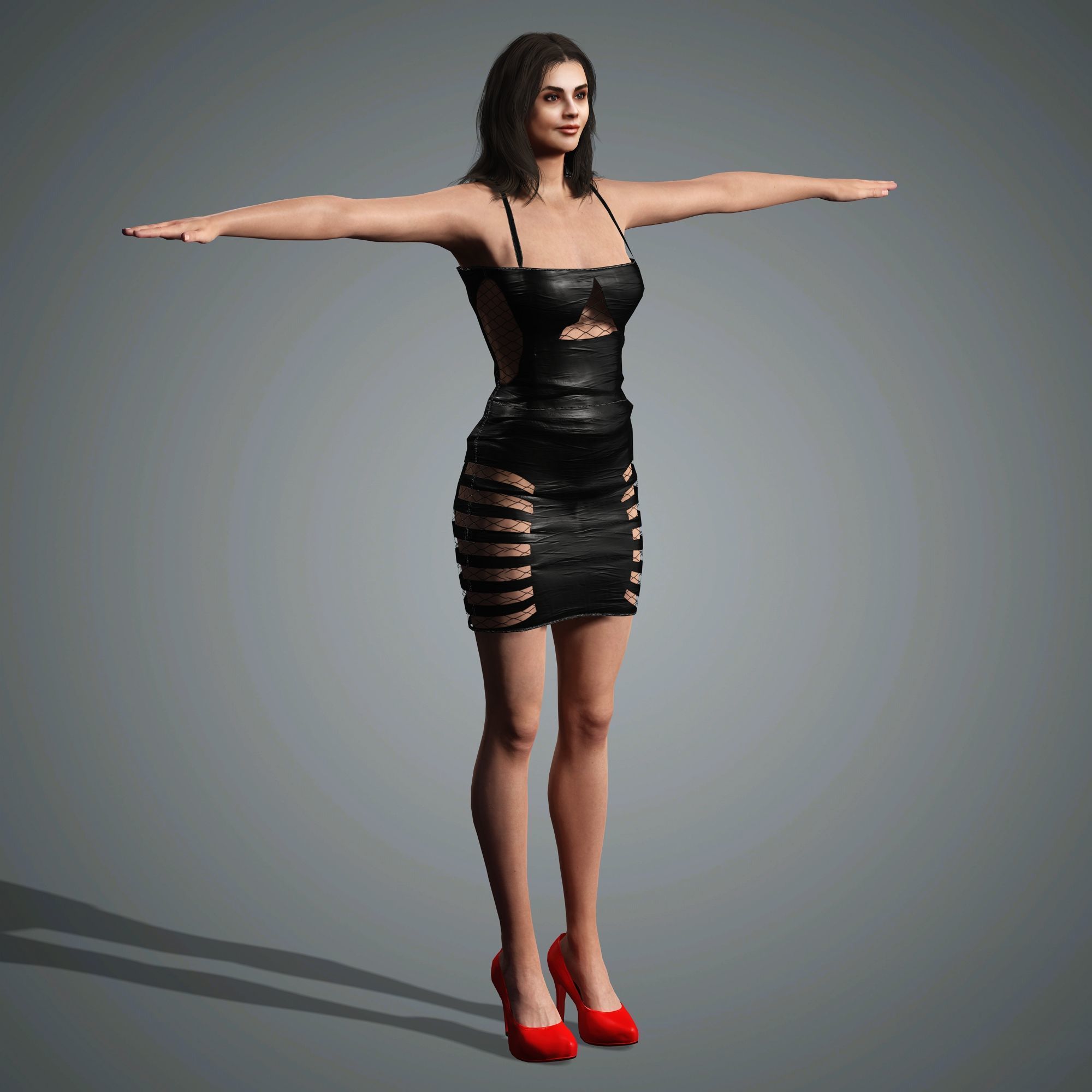 Selena Gomez Character Low-poly 3D model_17