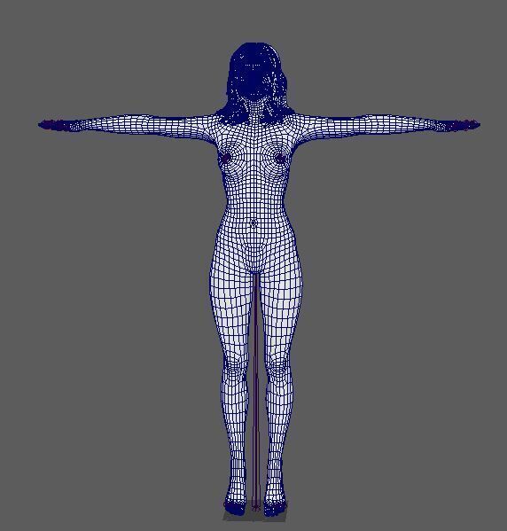 Selena Gomez Character Low-poly 3D model_26