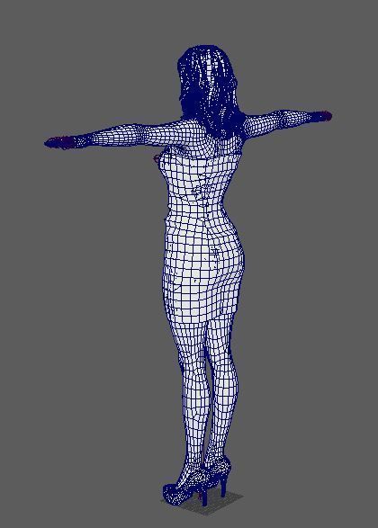 Selena Gomez Character Low-poly 3D model_22