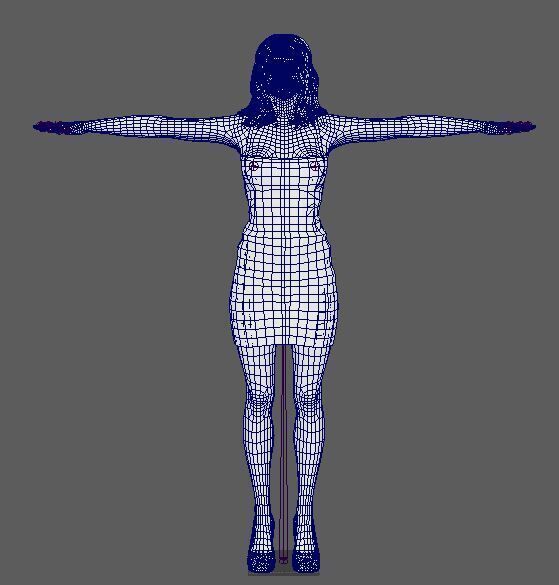 Selena Gomez Character Low-poly 3D model_20