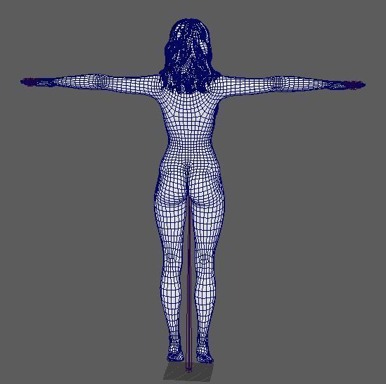 Selena Gomez Character Low-poly 3D model_28