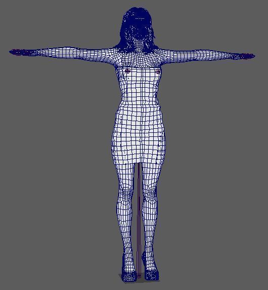 Selena Gomez Character Low-poly 3D model_25