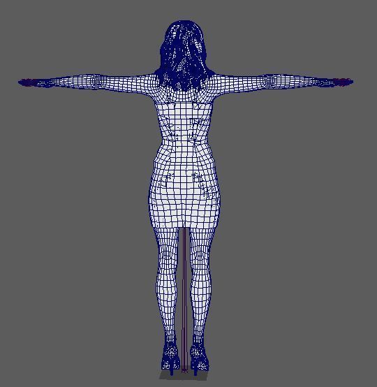 Selena Gomez Character Low-poly 3D model_23