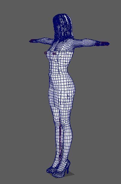 Selena Gomez Character Low-poly 3D model_21