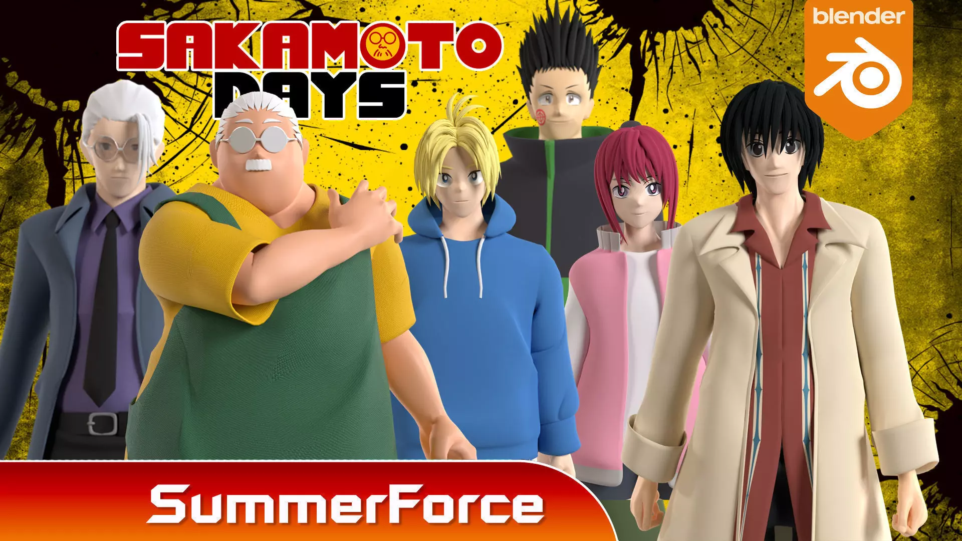 Sakamoto Days 3D Model Collection_0