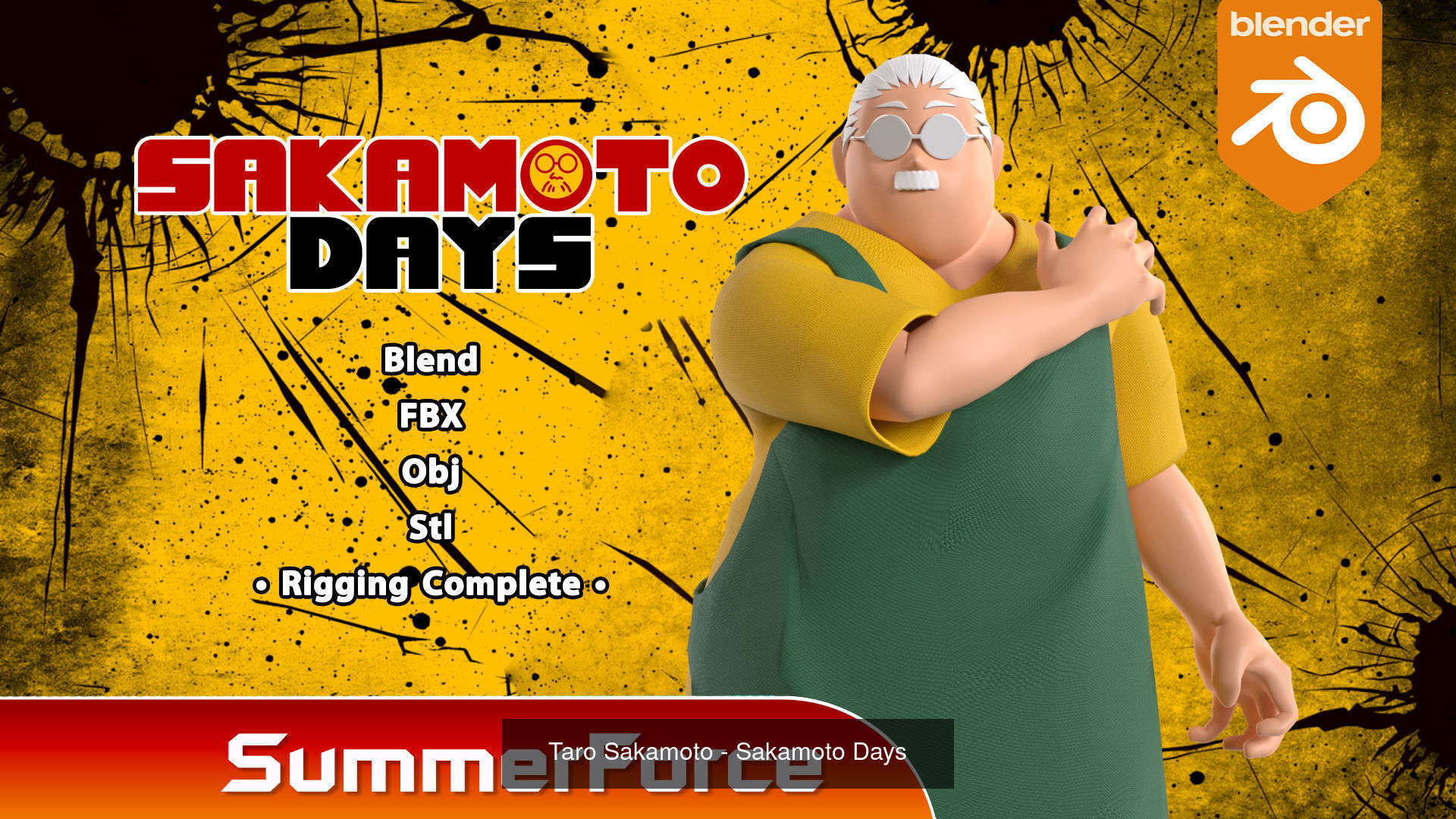 Sakamoto Days 3D Model Collection_2