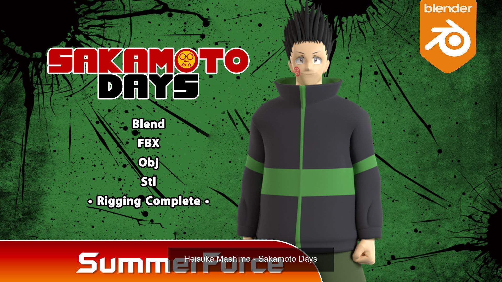 Sakamoto Days 3D Model Collection_7