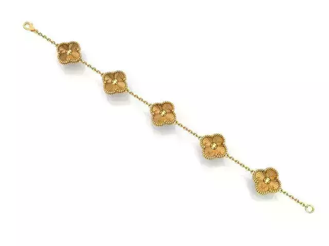 VC gold flower bracelet