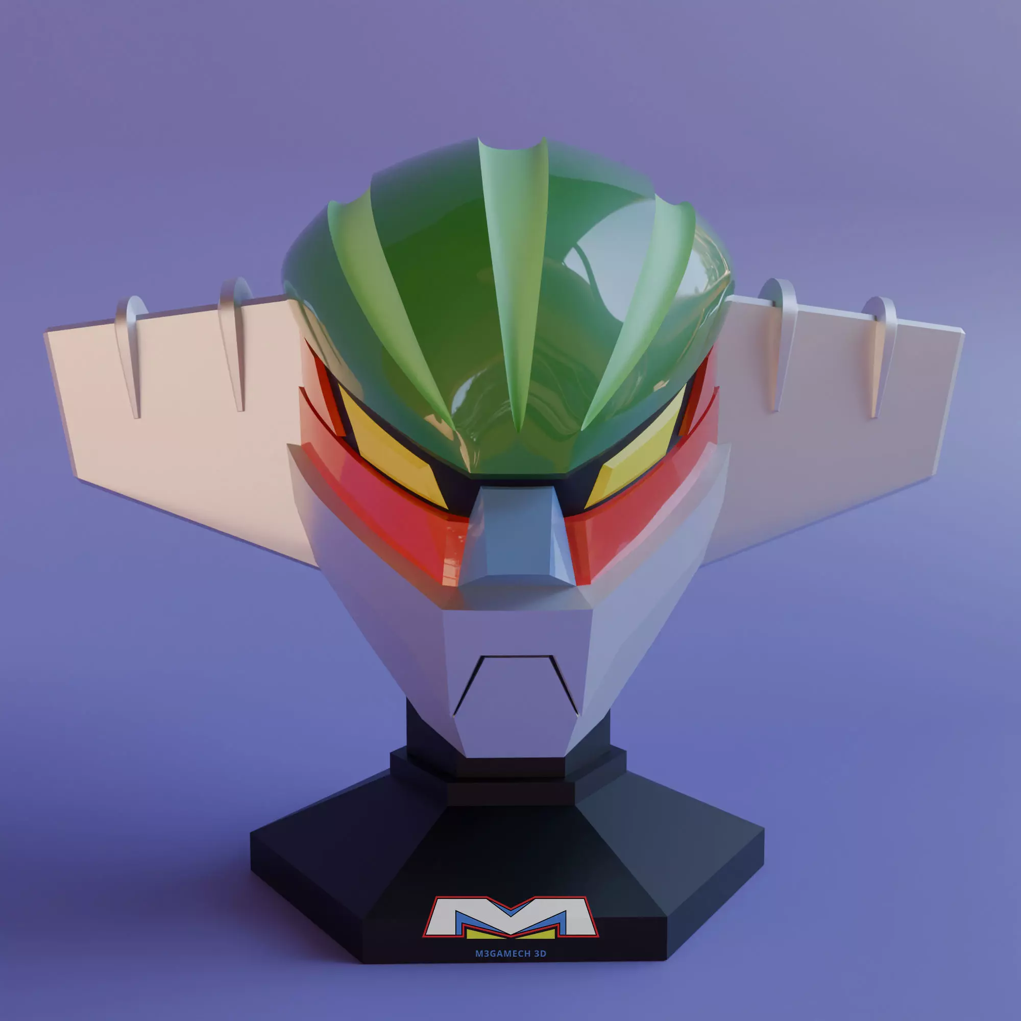 Kotetsu Steel Jeeg Head Bust 3D print model