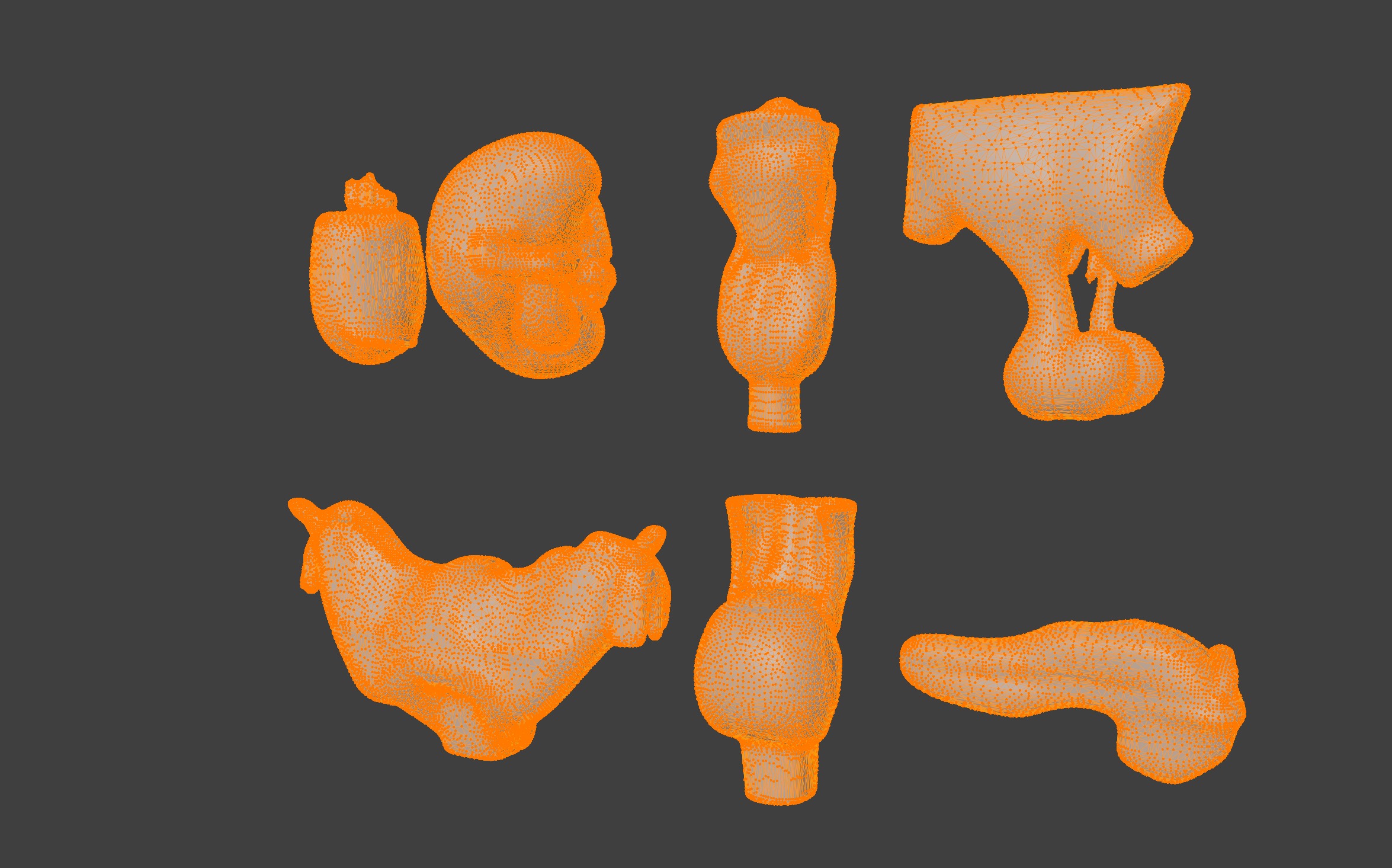 3D Complete Endocrine Gland Set Anatomy Model 3D print model_8