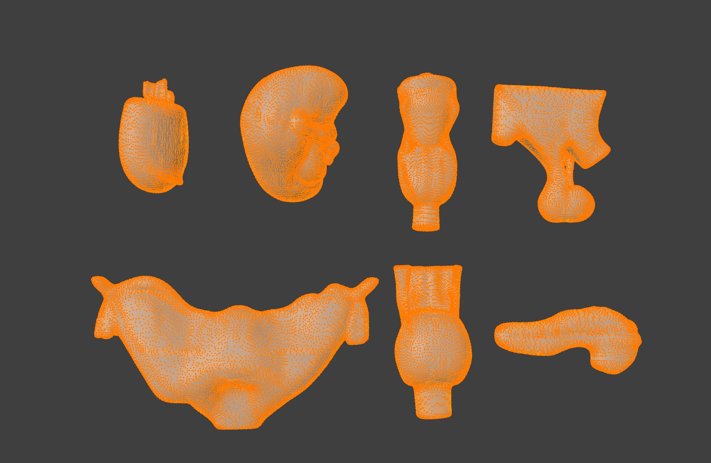 3D Complete Endocrine Gland Set Anatomy Model 3D print model_7