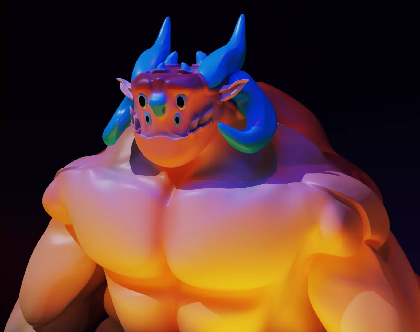full troll body 3D model_0