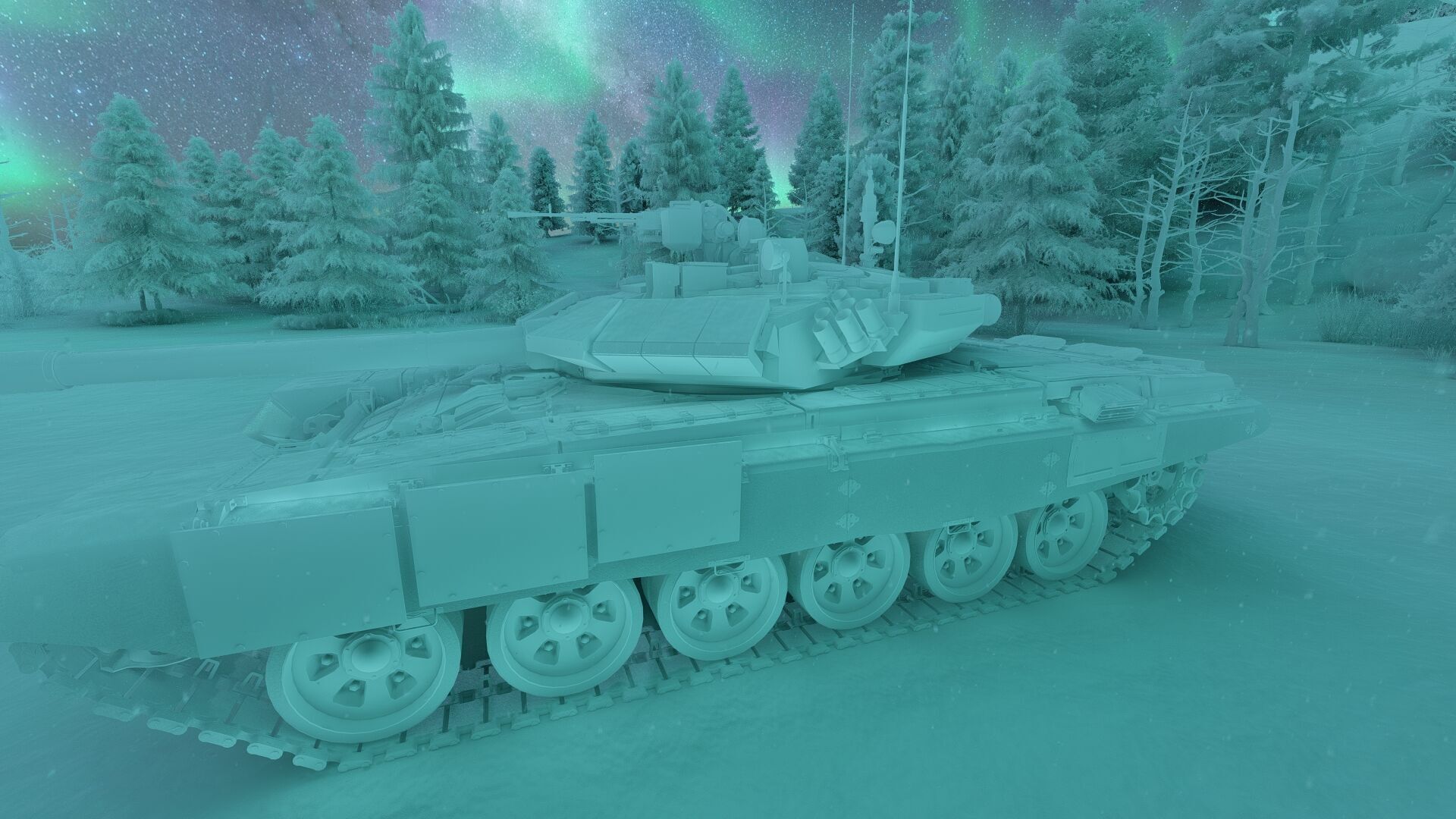 Tank T-90 3D model_27