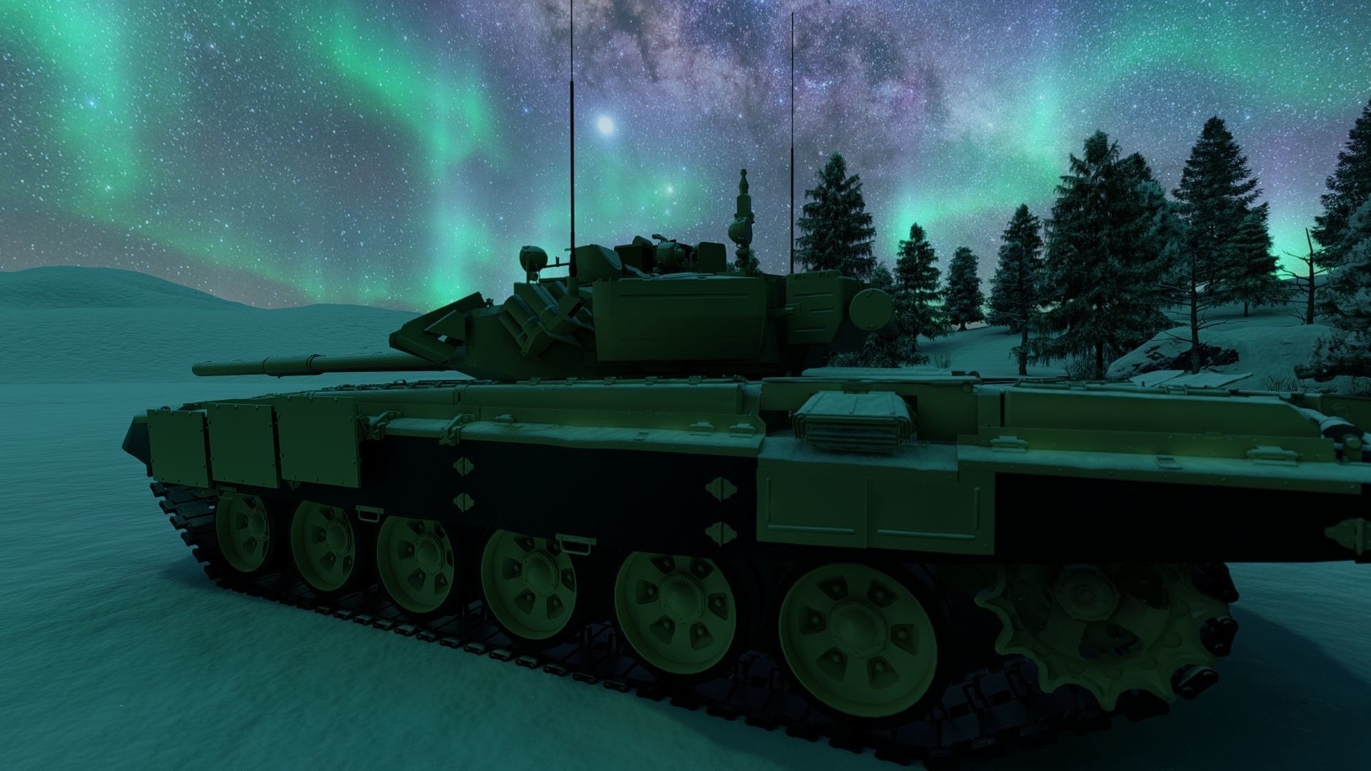 Tank T-90 3D model_12