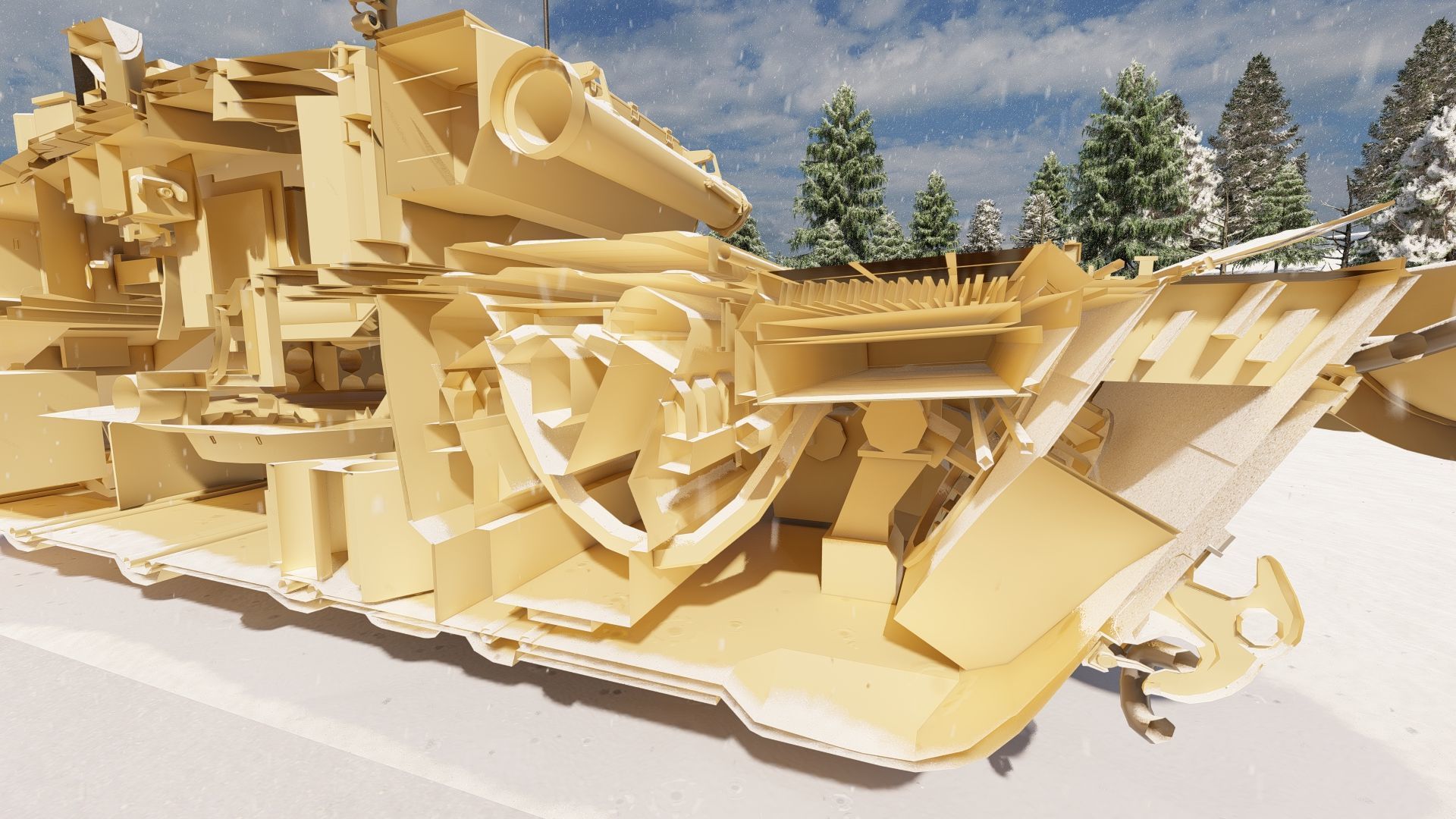 Tank T-90 3D model_22