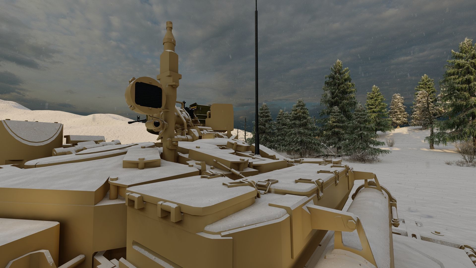 Tank T-90 3D model_19