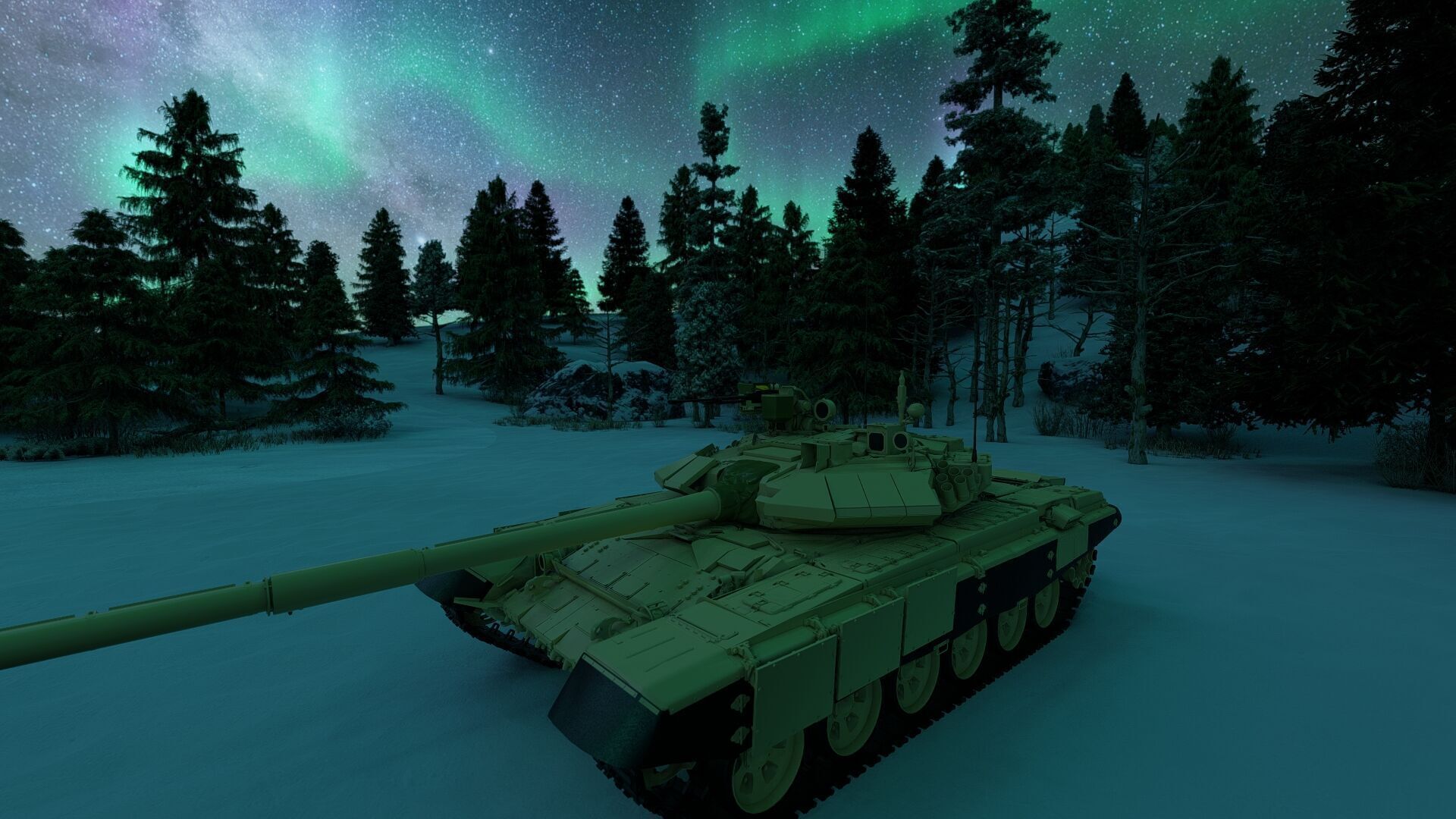 Tank T-90 3D model_13