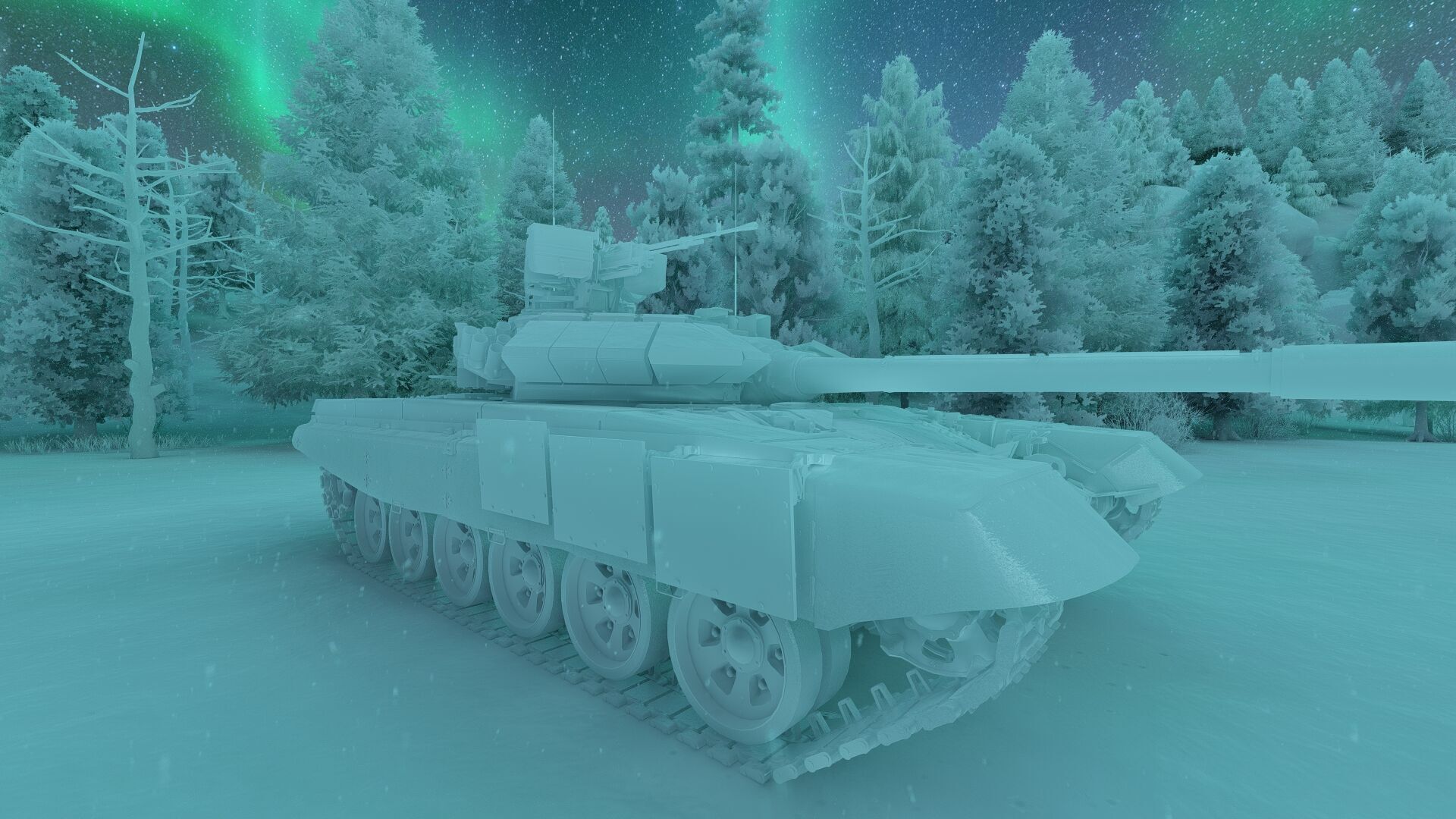 Tank T-90 3D model_25