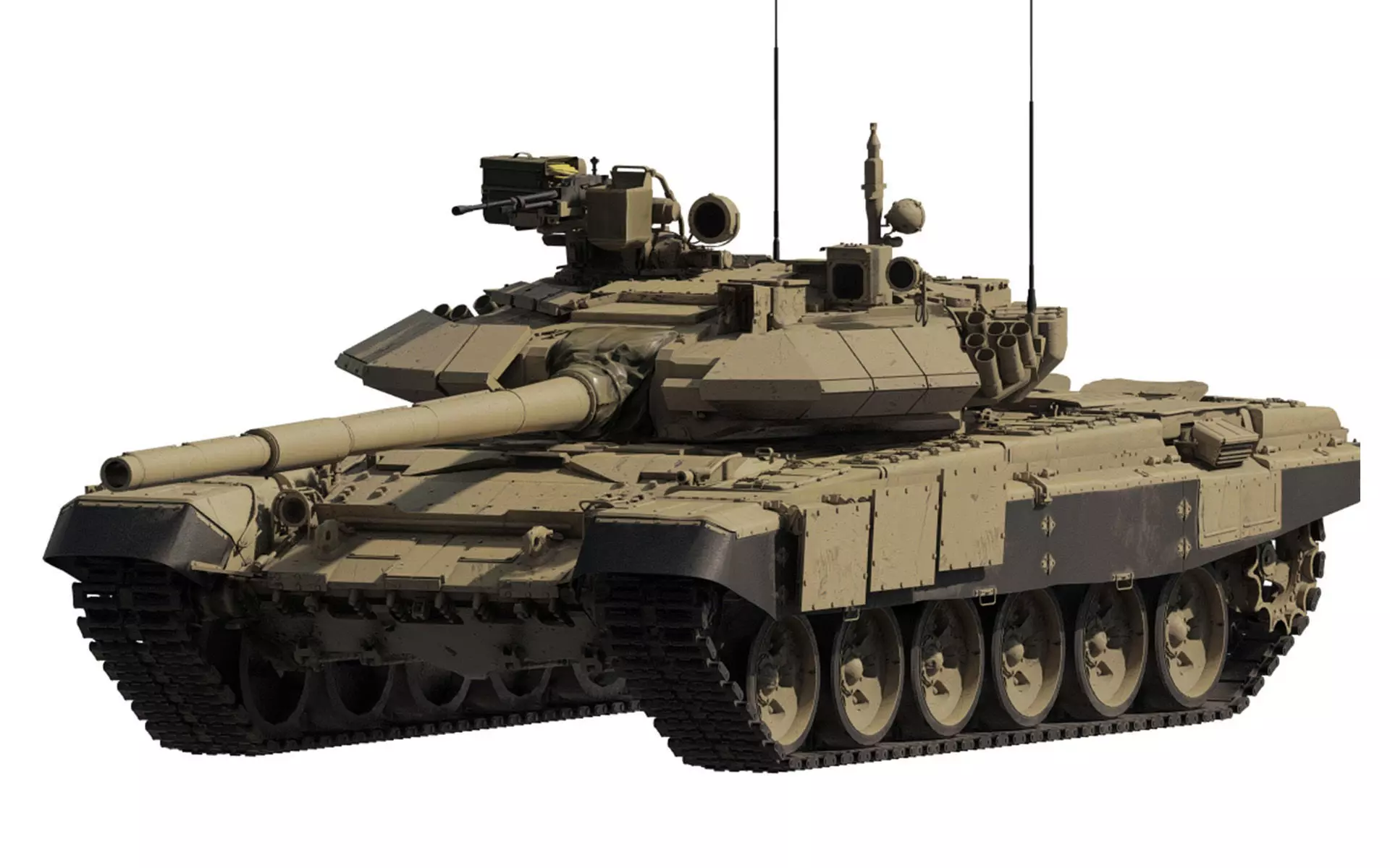Tank T-90 3D model_0