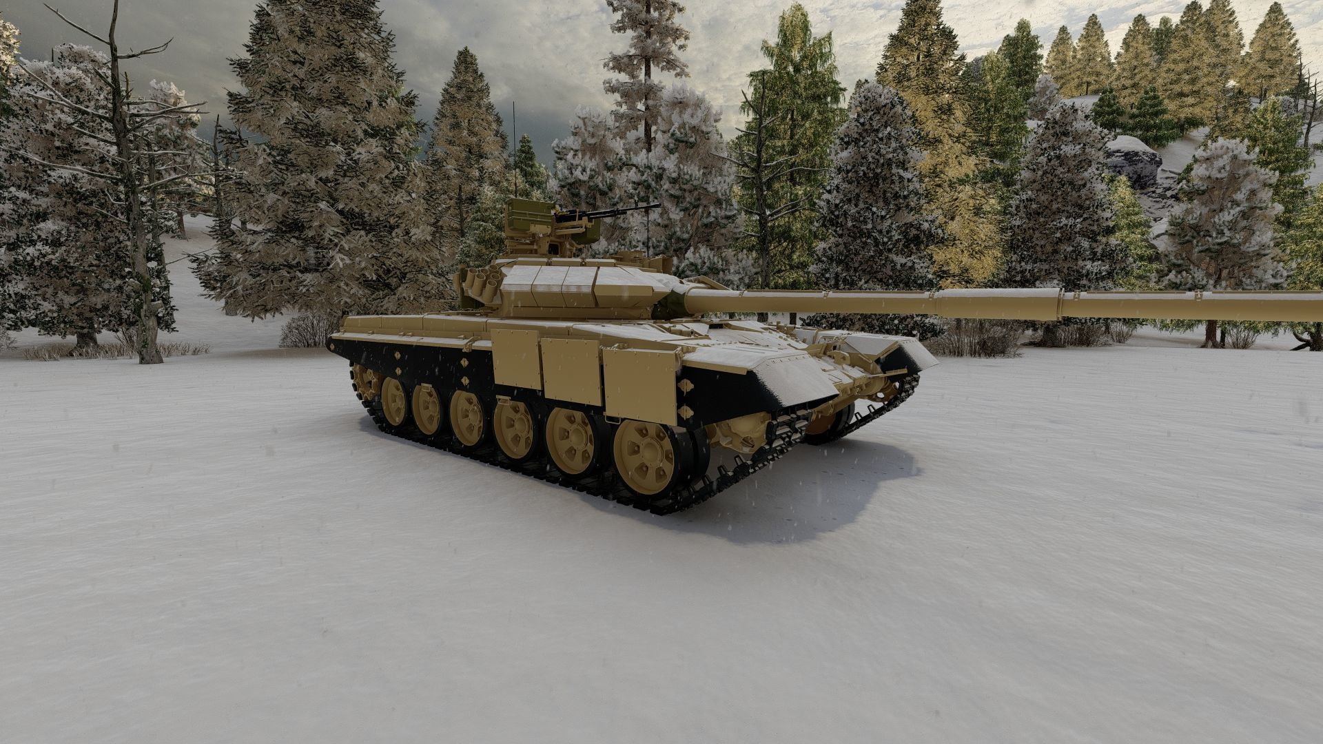 Tank T-90 3D model_20