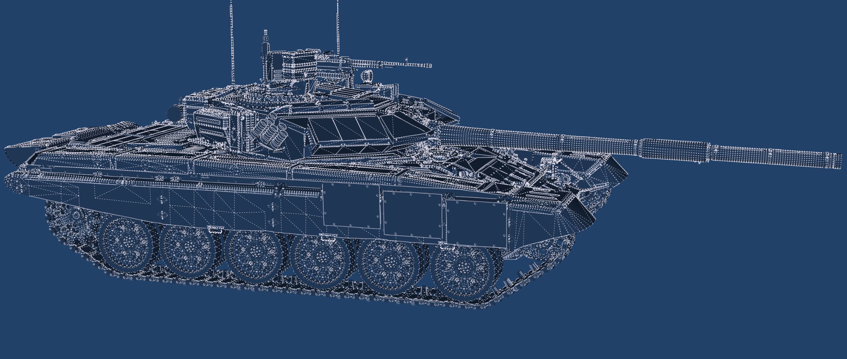 Tank T-90 3D model_31
