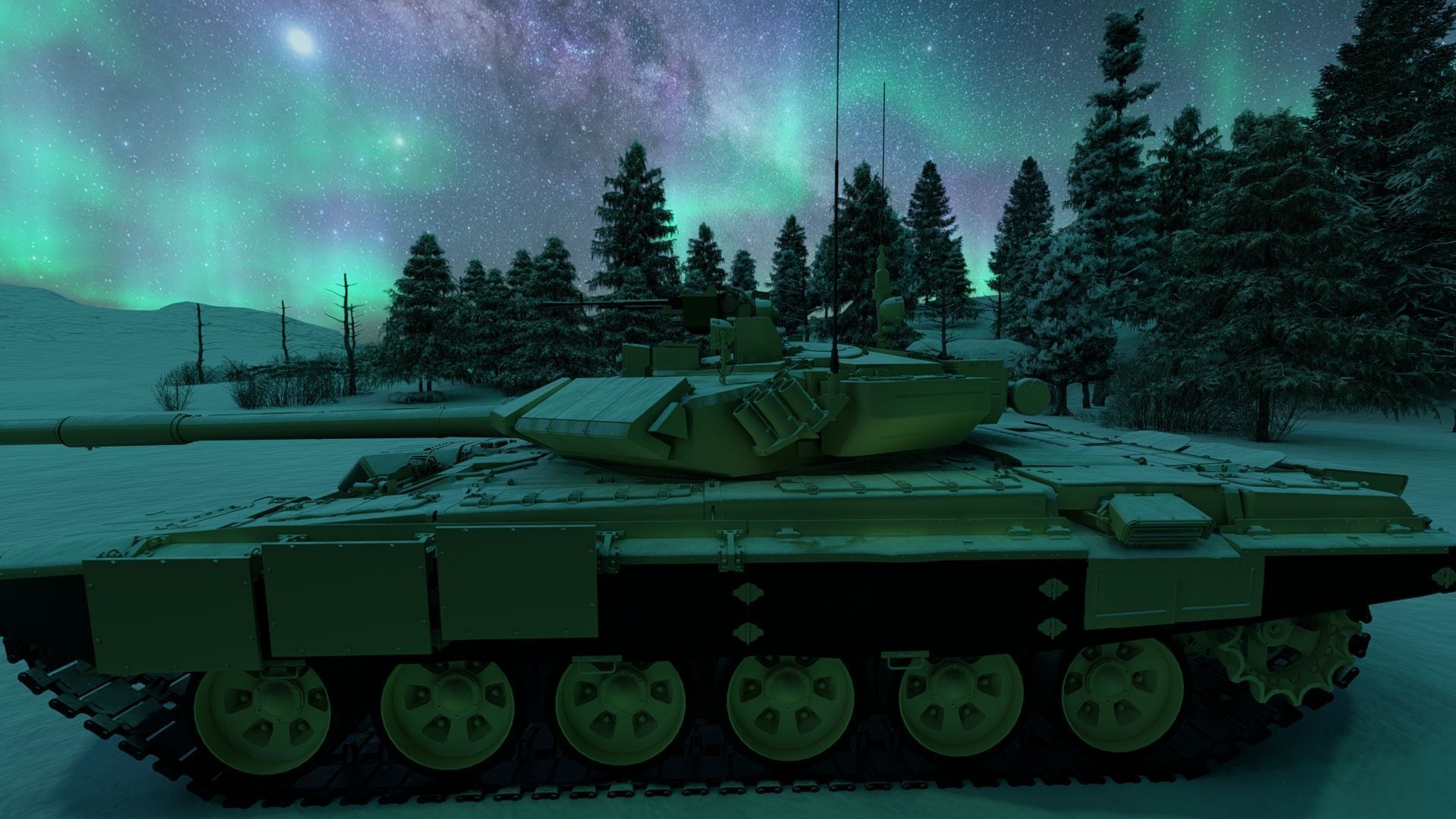 Tank T-90 3D model_9