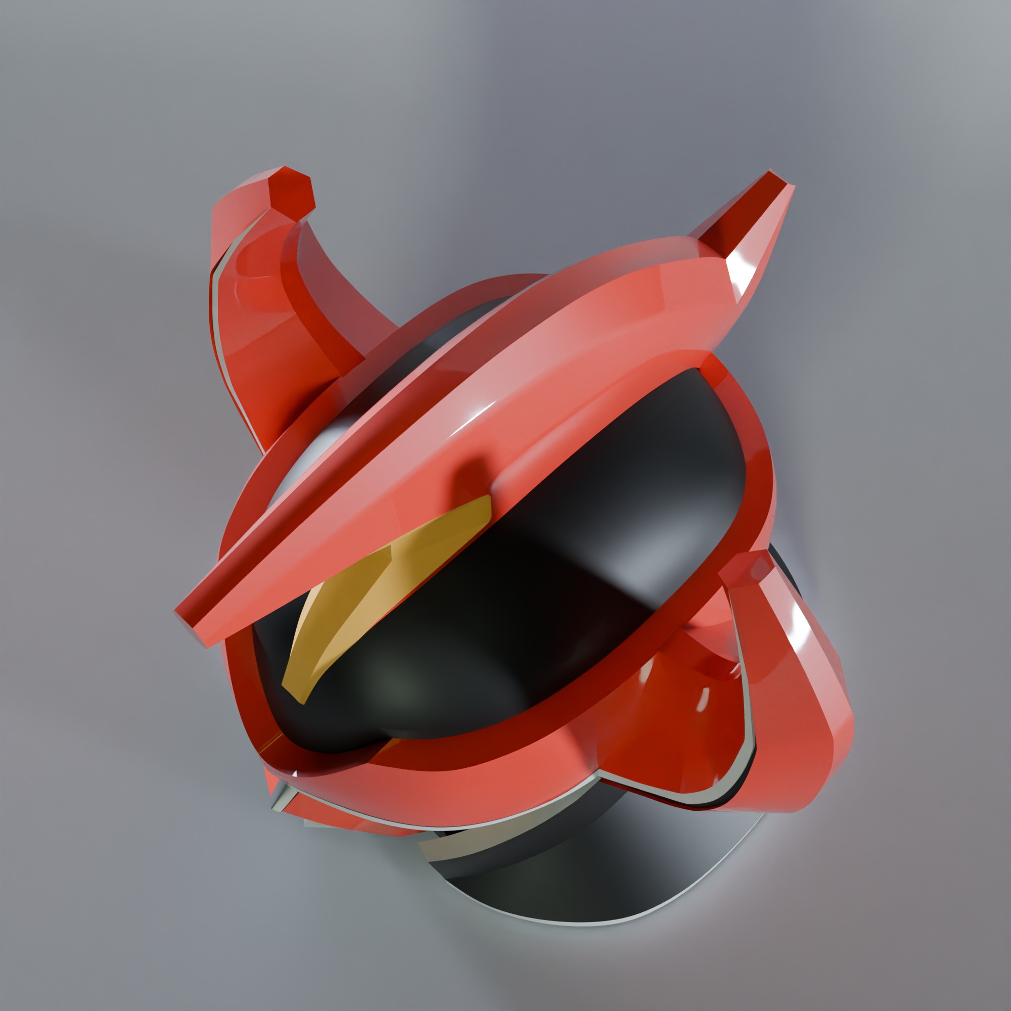 Daizyujin Megazord Wearable Helmet Cosplay 3D print model_4