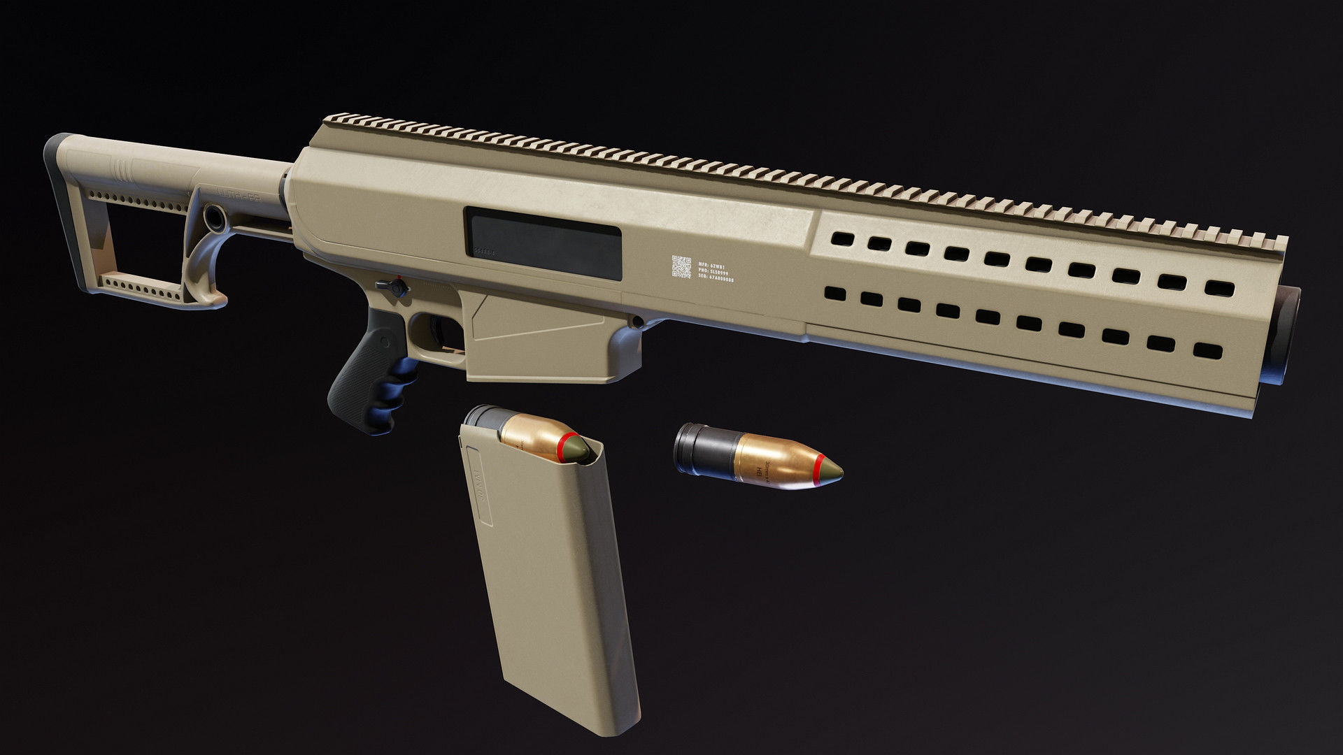 Barrett SSRS Low-poly 3D model_2