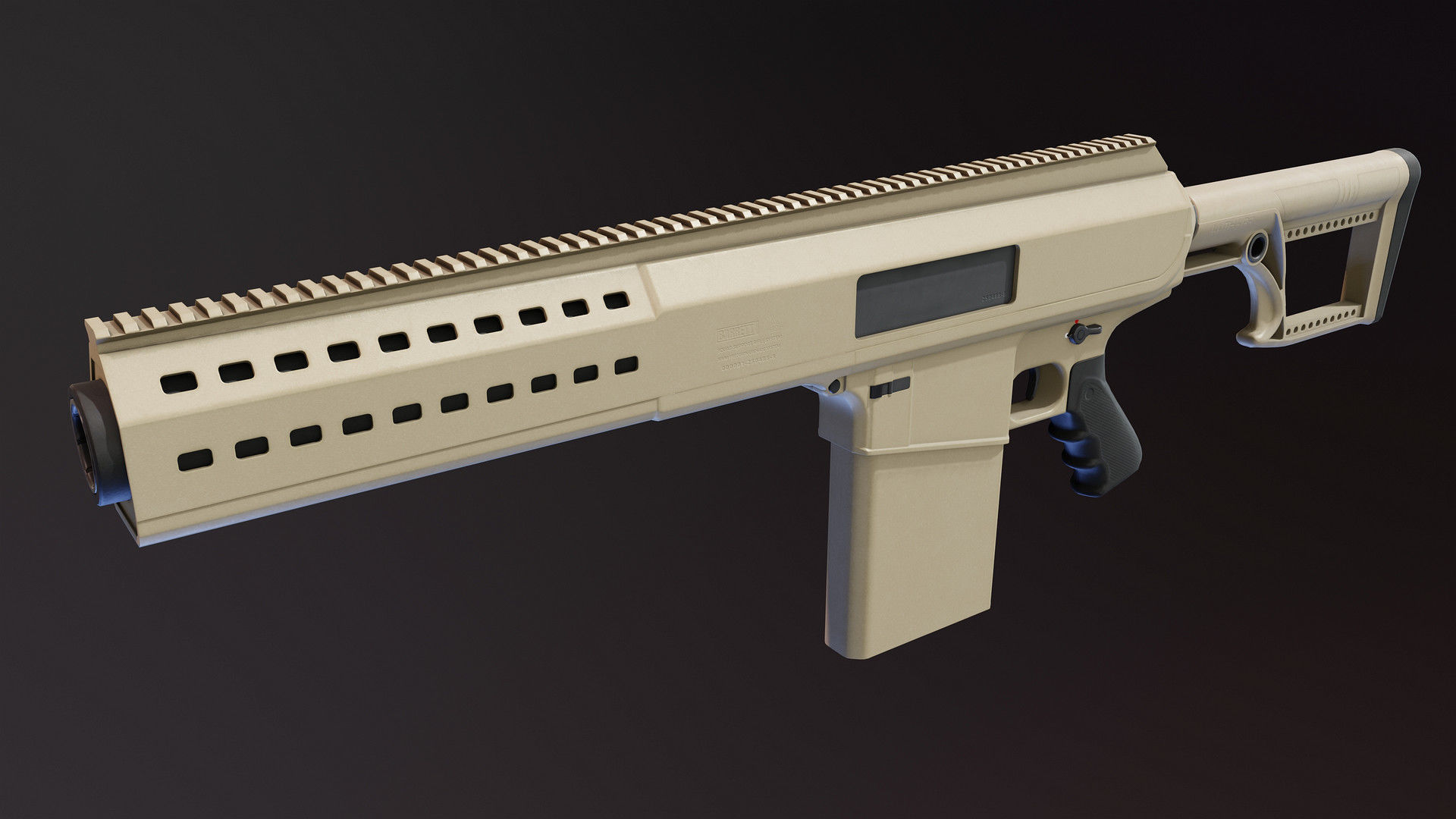Barrett SSRS Low-poly 3D model_1