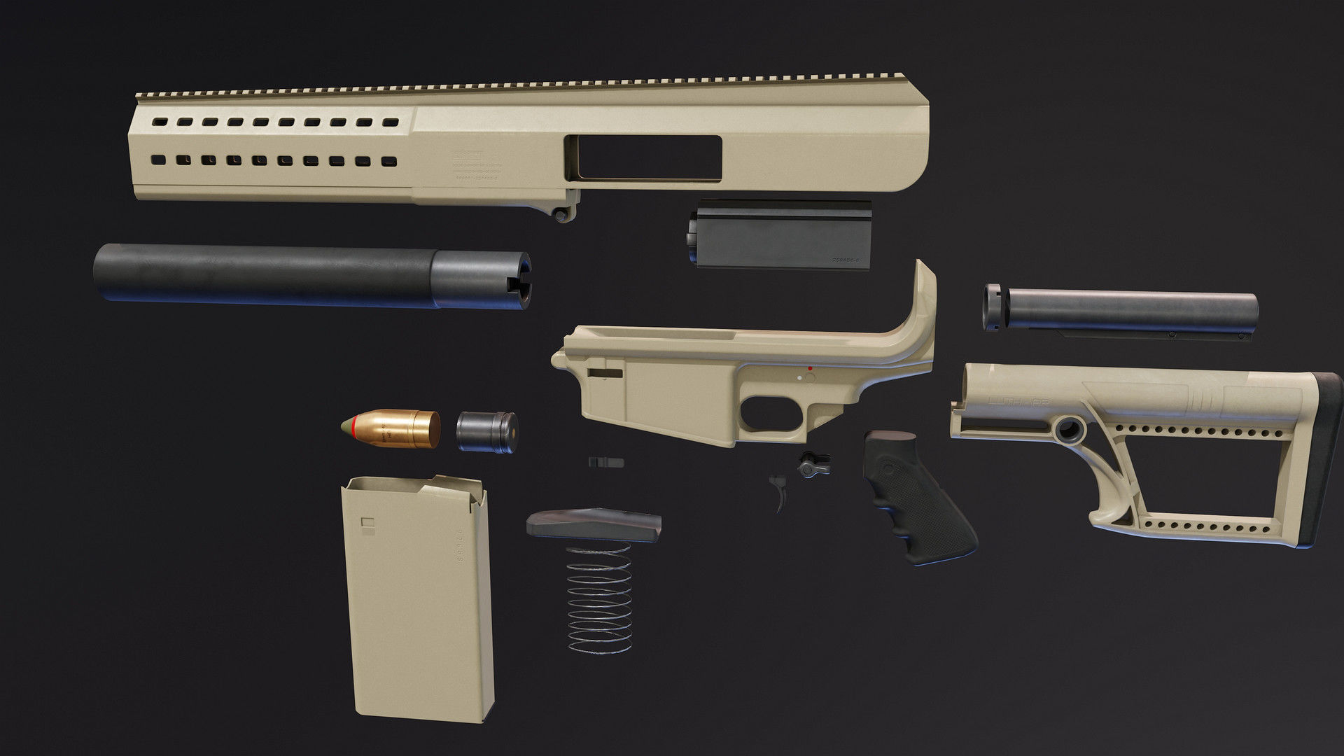 Barrett SSRS Low-poly 3D model_4