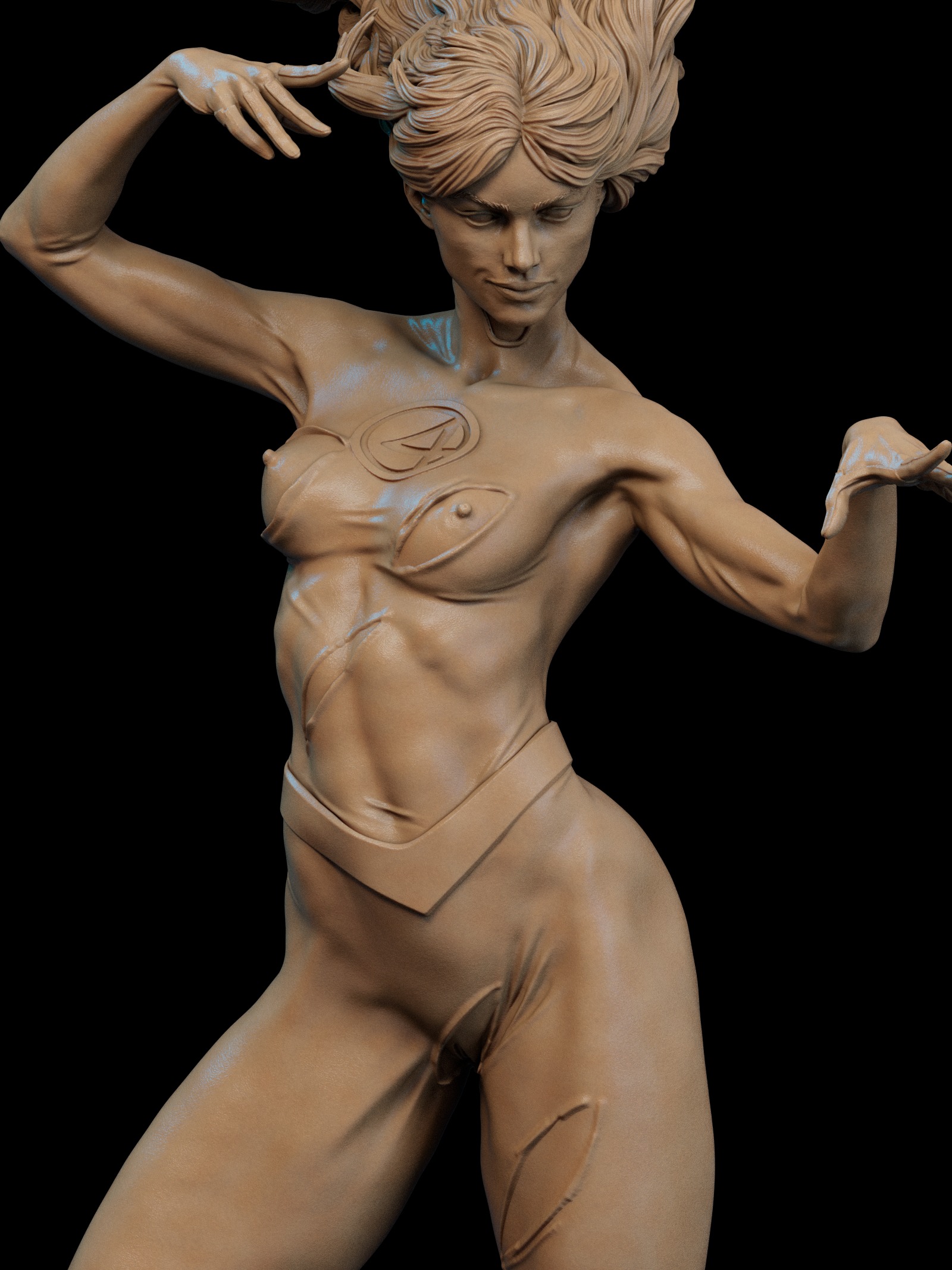 Invisible Woman NSFW 3D Print 3D print model_3