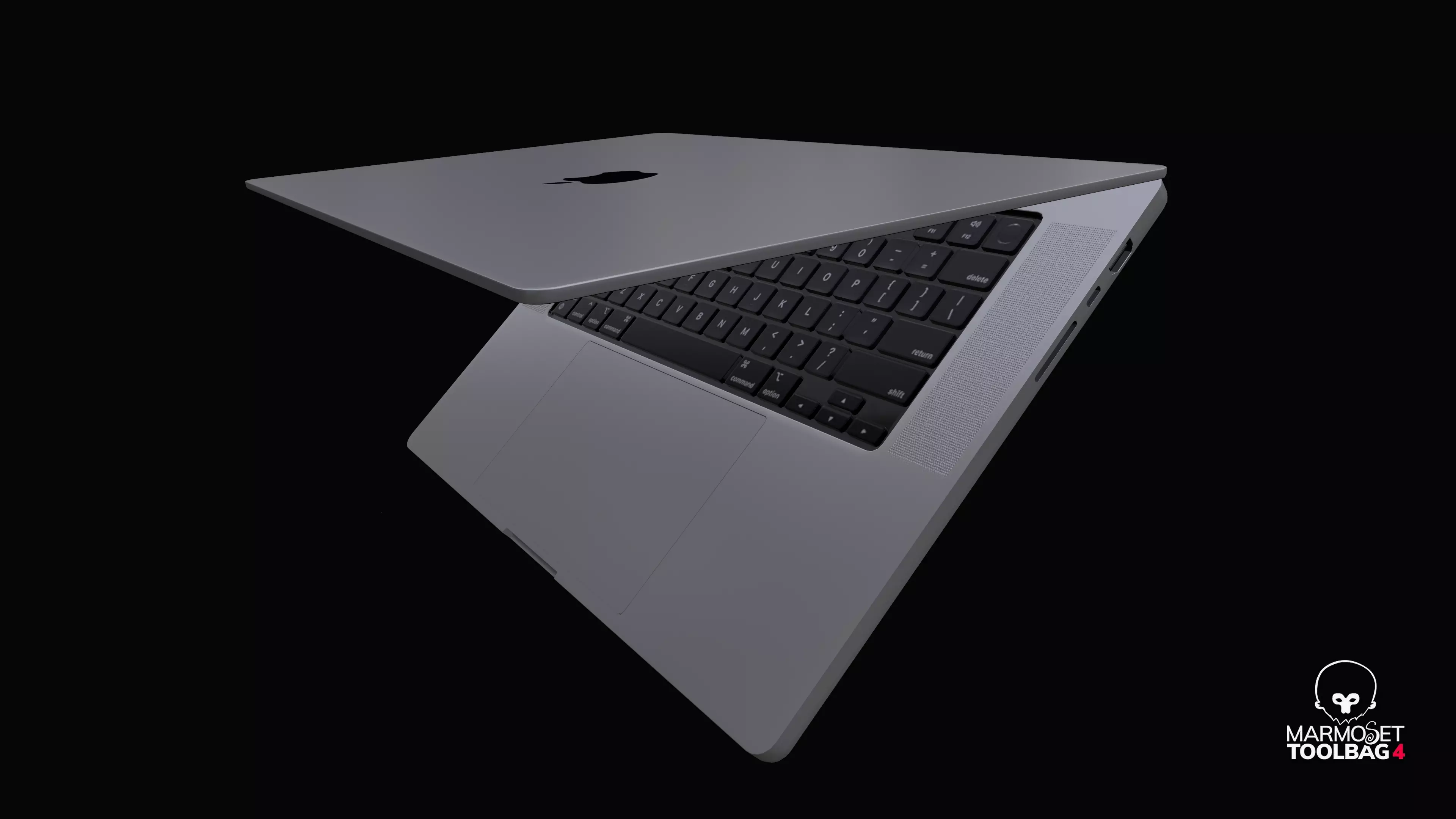 Apple Silicon MacBook Pro  14 3D Model 3D model_0