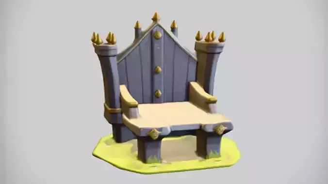 throne with ornate details